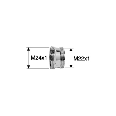 adapter M24x1/M22x1 długi