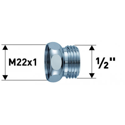 adapter M22x1/ 1/2"