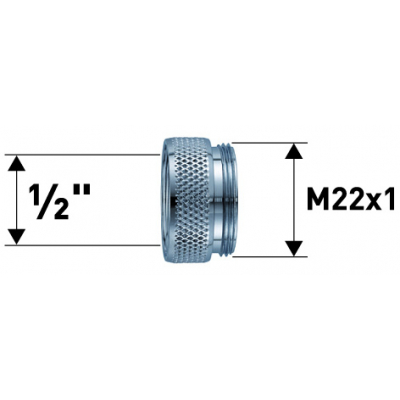 adapter 1/2"/M22x1