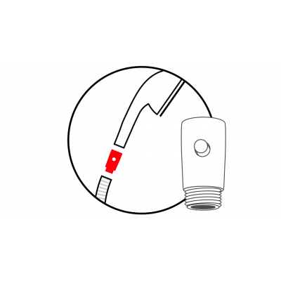 Dwufunkcyjny perlator prysznicowy ECOBOOSTER